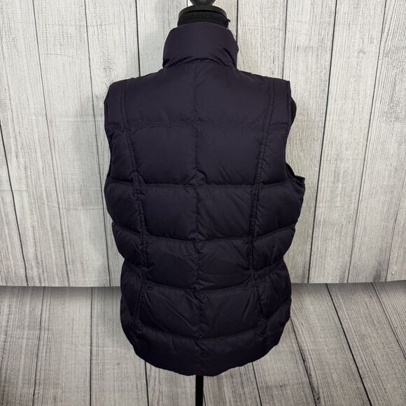 Eddie Bauer Women's Medium Purple Goose Down Full Zip/Snaps Puffer Vest - Picture 4 of 6